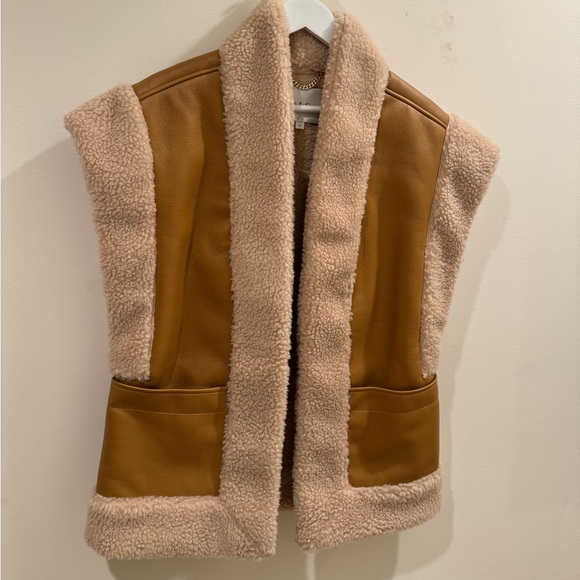 A.L.C. Sutton Faux Shearling Vest S - Picture 2 of 9